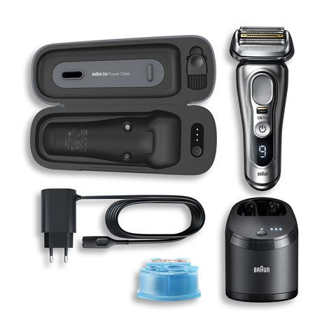 Braun | Shaver | 9477CC | Operating time (max) 50 min | Wet & Dry | Silver - 3